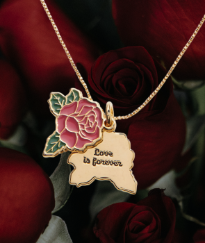 Red Rose Charm Necklace | Shop Now