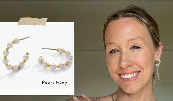 Pearl Hoop + Daisy Stud Earrings, Set of 3 | Shop Now