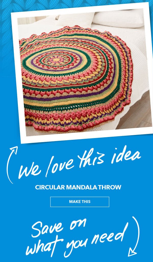 We Love This Idea. Circular Mandala Throw. MAKE THIS.