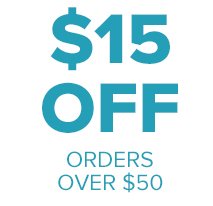 $15 off $50