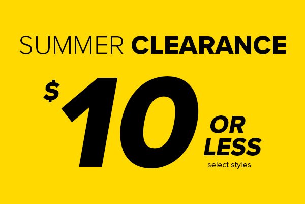 Shop Summer Clearance $10 or Less