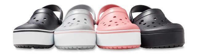 Crocband Platform Clog in a variety of colorways