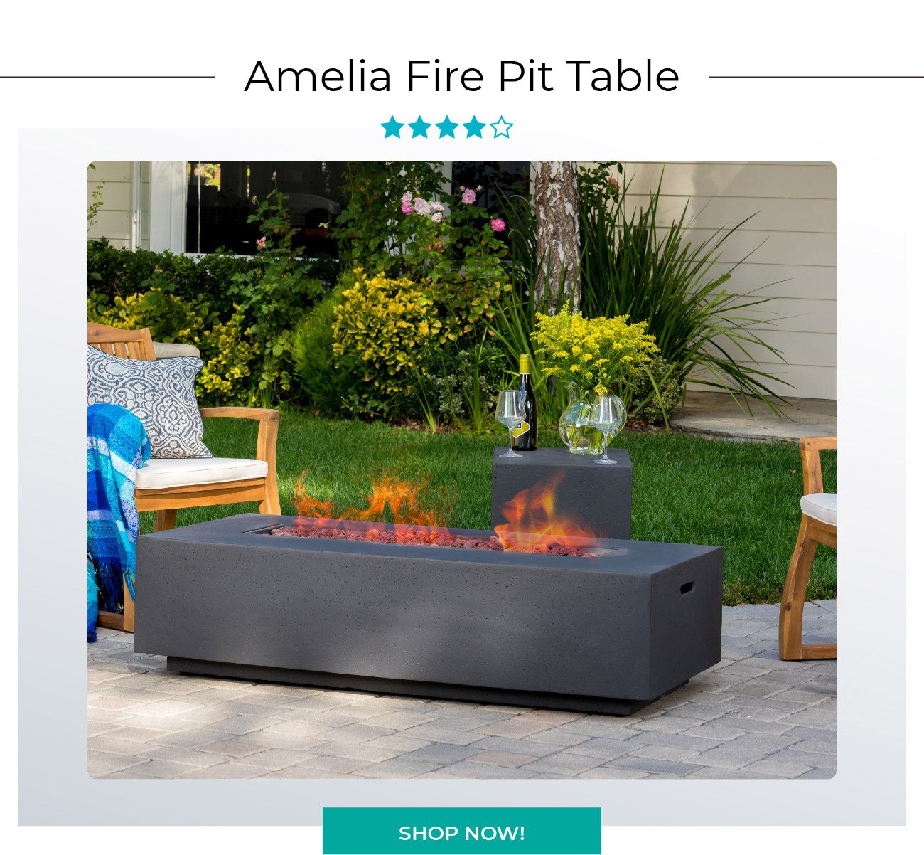 Amelia Fire Pit Table