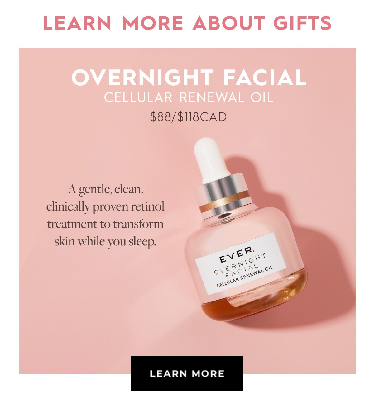 Overnight Facial Cellular Renewal Oil - LEARN MORE