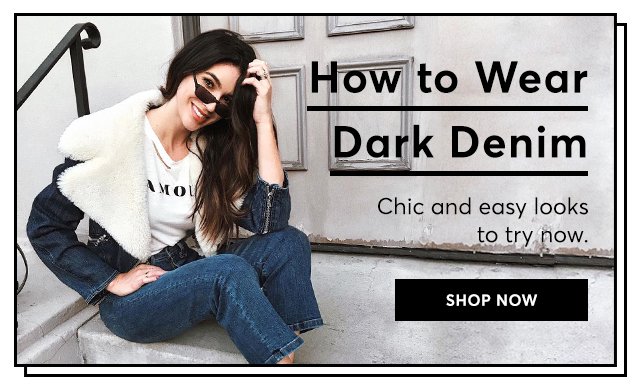 How To Wear Dark Denim