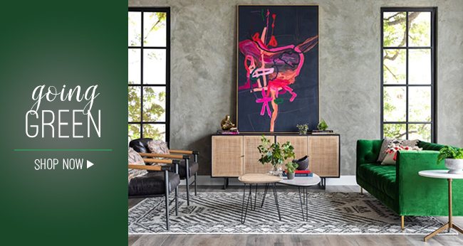 Going Green: Randall Sofa, Brussels Watercress
