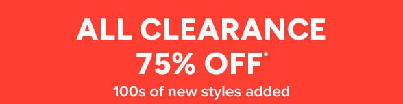 75% off Clearance