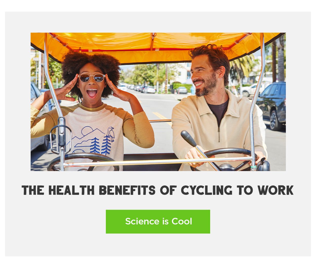The Health Benefits of Cycling to Work