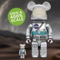 Be@rbrick Project Mercury Astronaut 100％ and 400％ Set Bearbrick by Medicom Toy