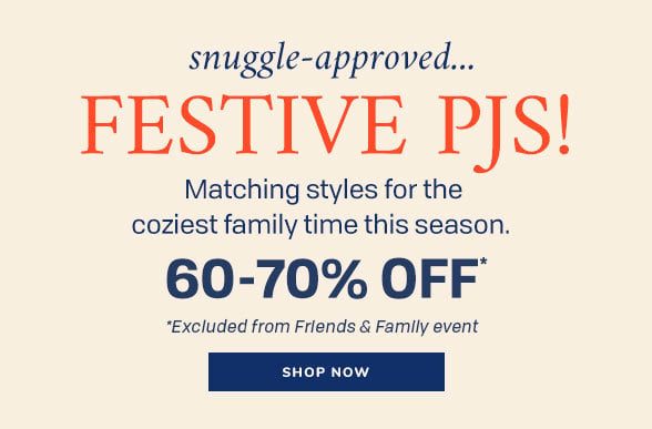 60-70% off Select Pajama Styles