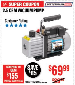 2.5 CFM VACUUM PUMP 