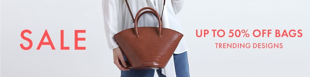 UP TO 50% OFF BAGS TRENDING DESIGNS