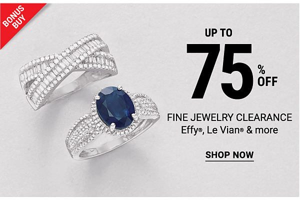 Up to 75% off fine jewelry clearance. Effy, Le Vian & more. Shop now.