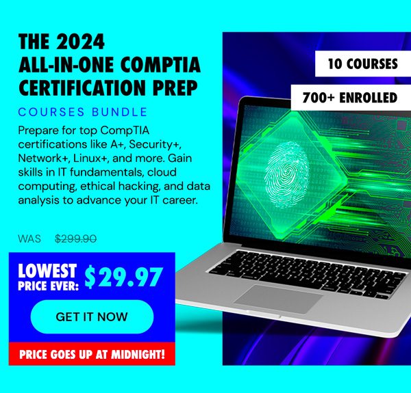 The 2024 All-in-One CompTIA Certification Prep Courses Bundle