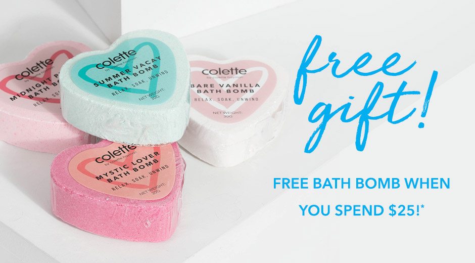 FREE Bath Bomb with purchase!*