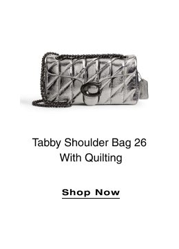 Tabby Shoulder Bag 26 With Quilting SHOP NOW