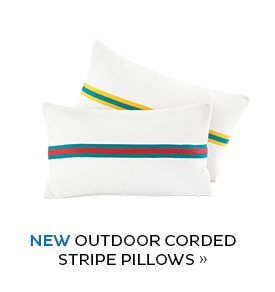 Outdoor Corded Stripe Pillows