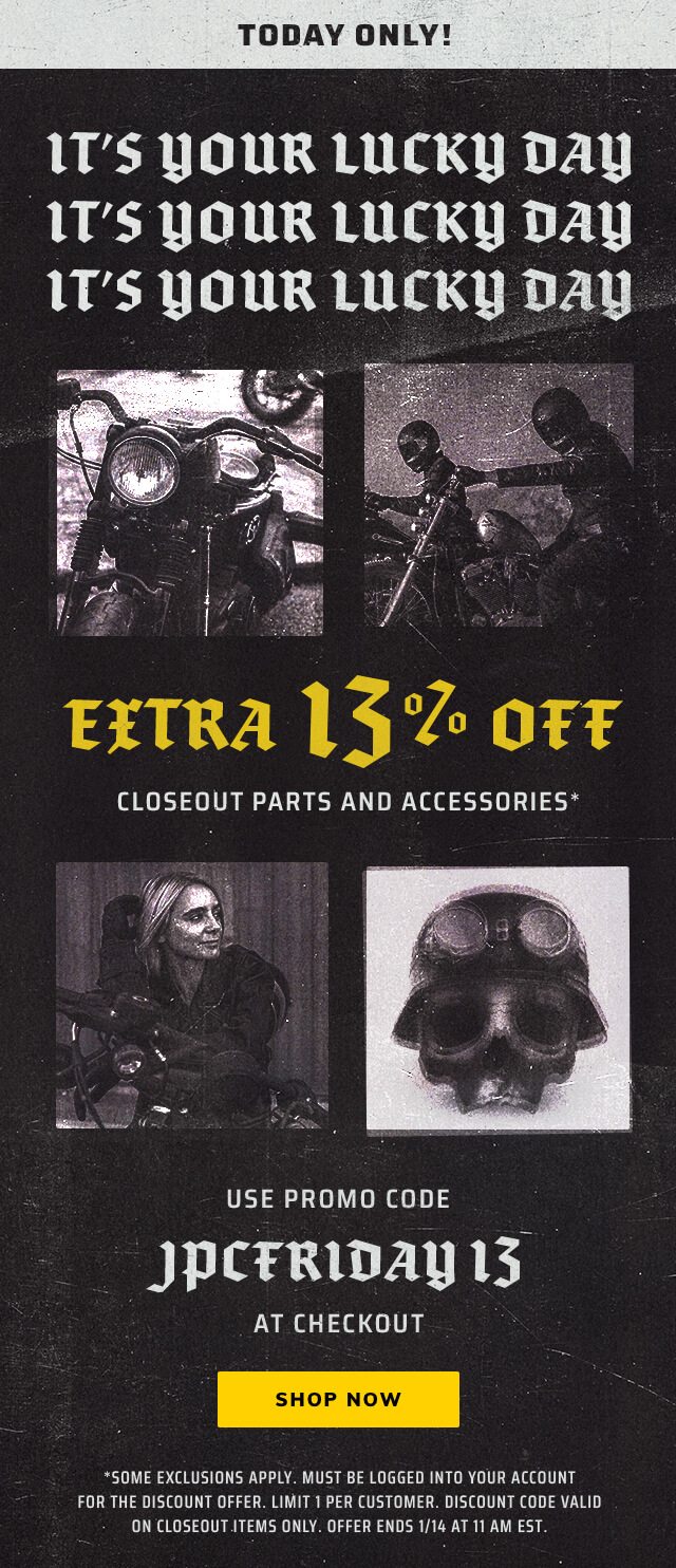 Take An Extra 13% Off Closeouts! 