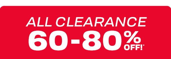 60-80% Off All Clearance 