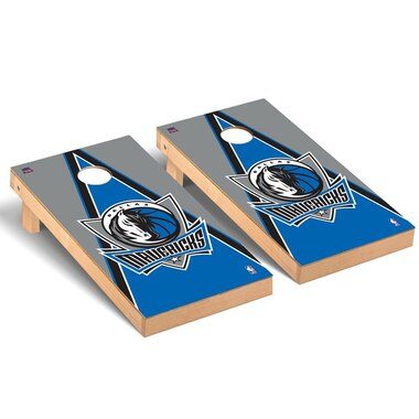 Dallas Mavericks 2' x 4' Triangle Museum Cornhole Board Tailgate Toss Set