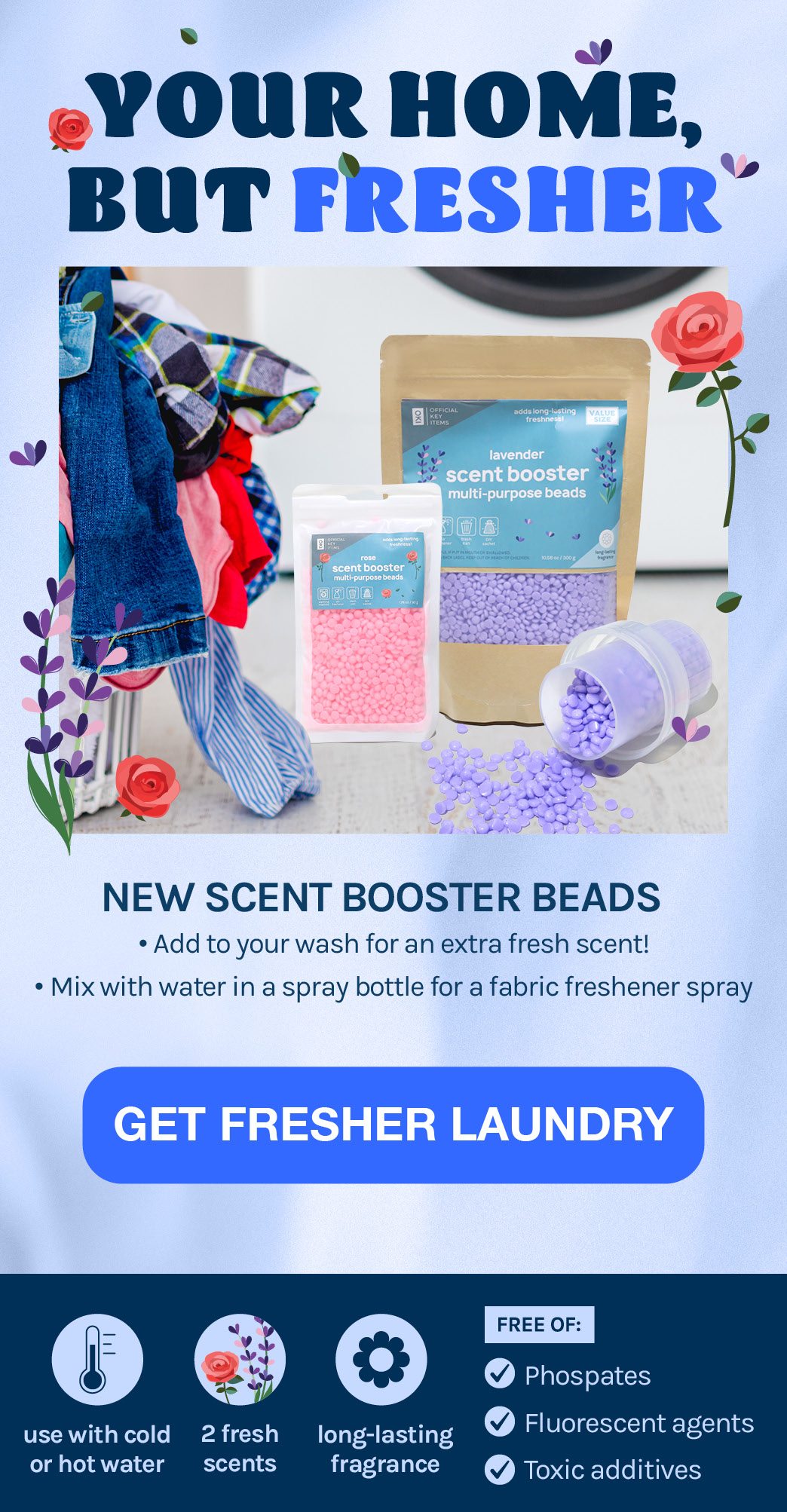 New scent booster laundry beads