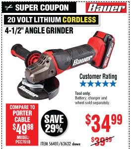 View 20V Hypermax? Lithium 4-1/2 in. Cordless Angle Grinder - Tool Only