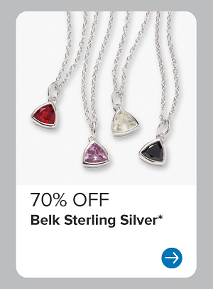 Four silver chains. 70% off Belk Sterling Silver.