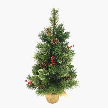 2-foot mixed pine tip artificial chirstmas tree