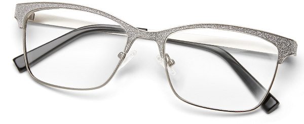 Womens Stainless Steel Rectangle Eyeglasses 3218811