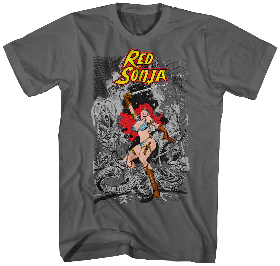 Action Pose Red Sonja T-Shirt