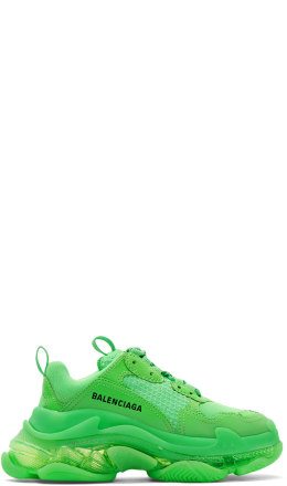 Balenciaga - Green Triple S Sneakers