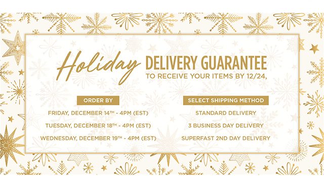 Holiday Delivery Guarantee