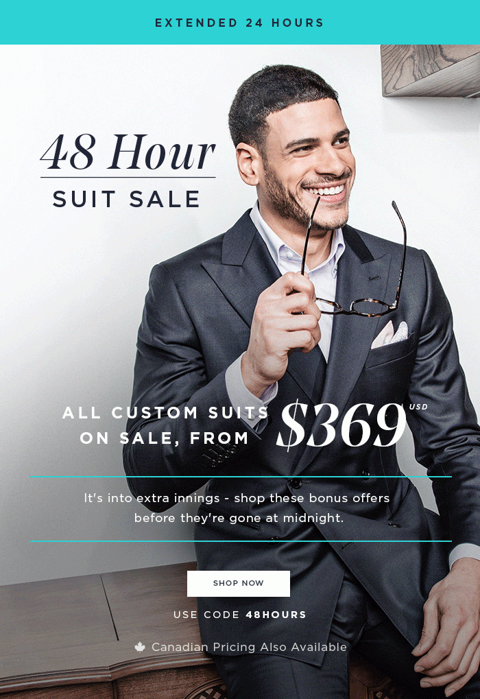 48 HOUR SUIT SALE [SHOP NOW]