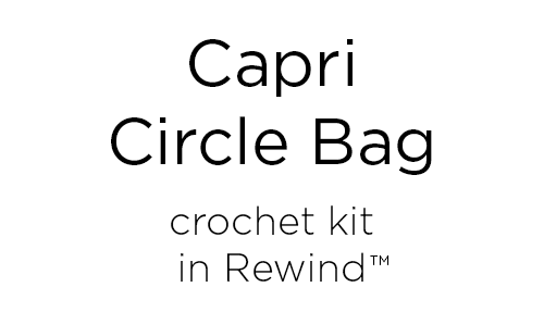 crocheted circle bag