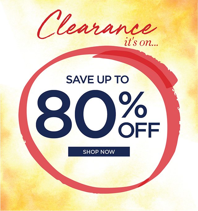 Clearance it's on - Sale up to 80% Off Clearance - Shop Now