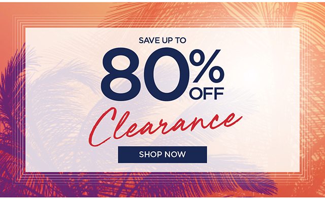 Up to 80% off clearance