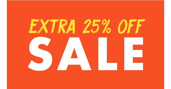 EXTRA 25% OFF SALE