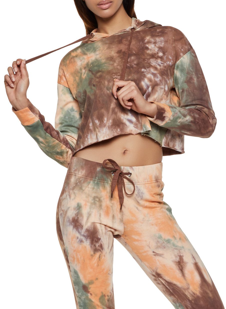 Tie Dye Cropped Sweatshirt