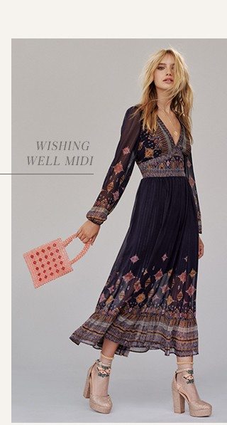 free people wishing well midi dress