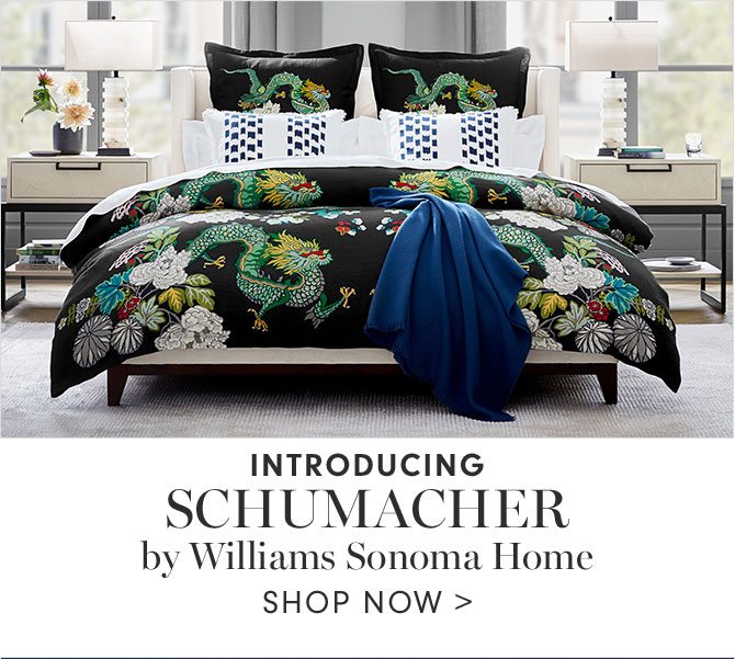 INTRODUCING SCHUMACHER by Williams Sonoma Home - SHOP NOW