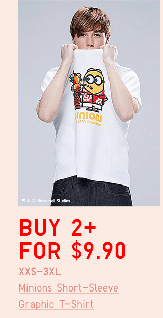 BODY5 - MEN MINIONS SHORT-SLEEVE GRAPHIC T-SHIRT