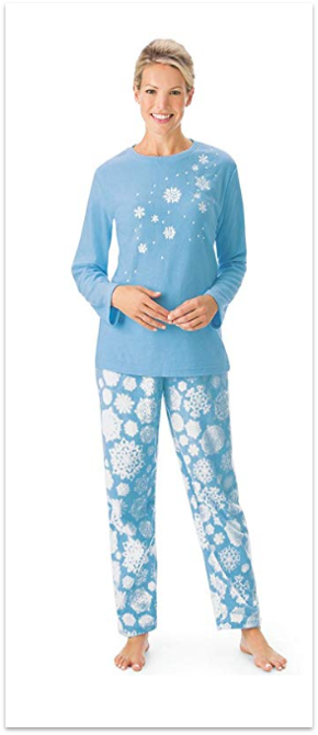 Snowflake Tunic & Fleece Pajama Set