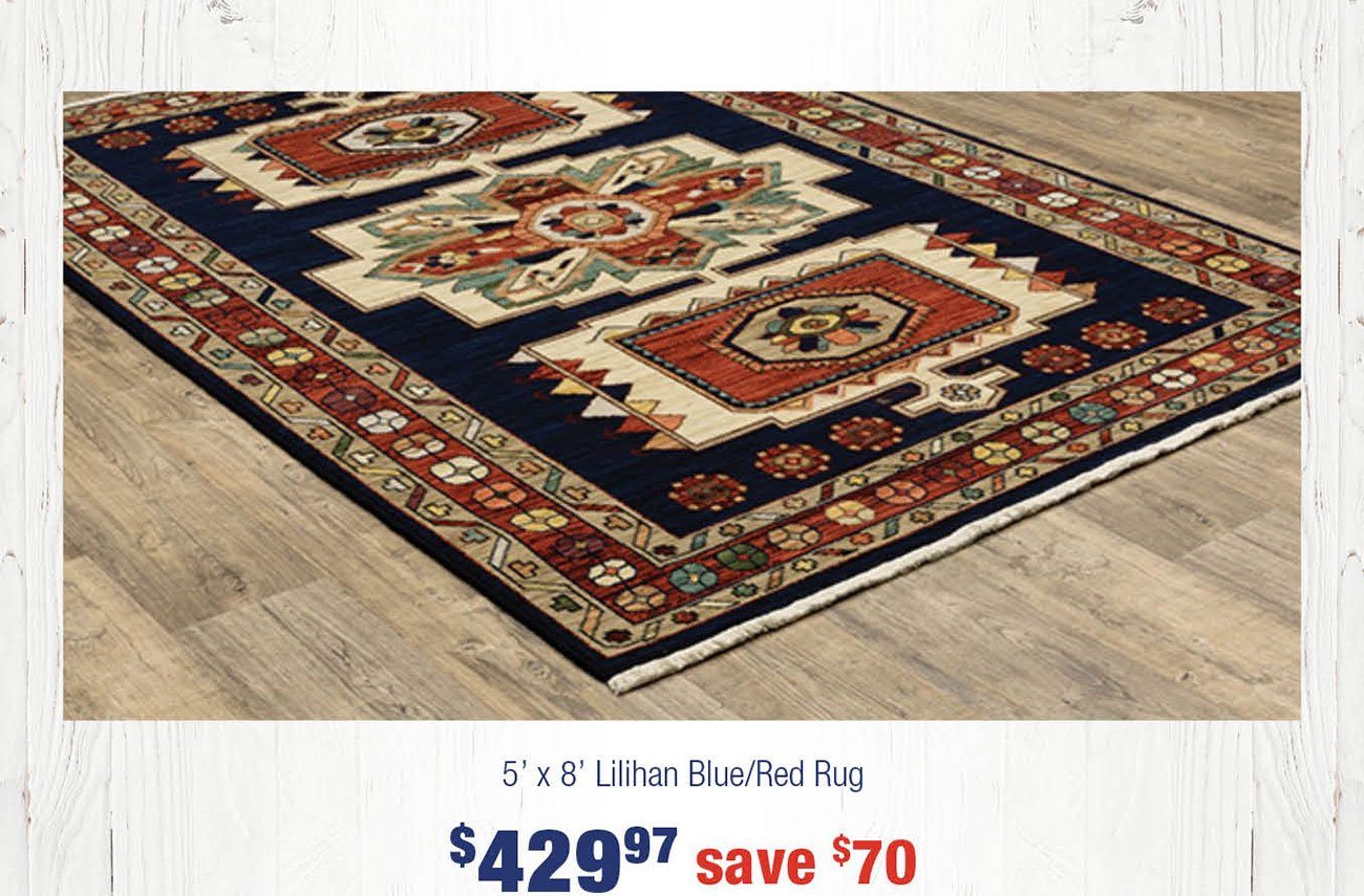 Blue-red-rug