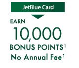 JetBlue Card: Earn 10,000 Bonus Points¹ - No Annual Fee¹