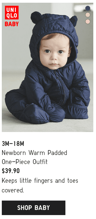 PDP6 - NEWBORN WARM PADDED ONE-PIECE OUTFIT