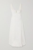 Crepe Midi Dress - White