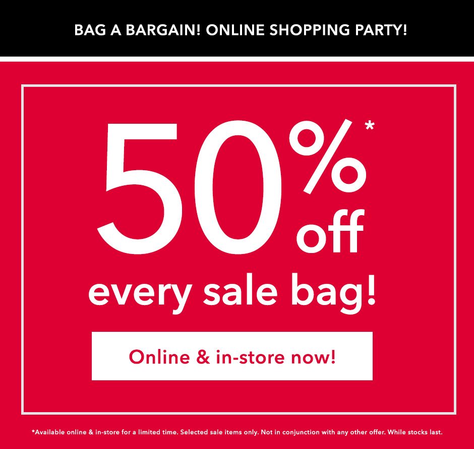 50% off Sale Bags!