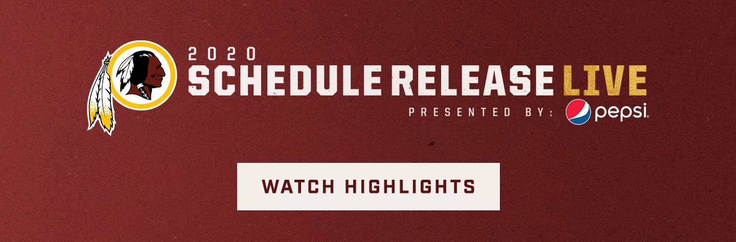 Redskins 2020 Schedule Release LIVE presented by Pepsi - watch the highlights
