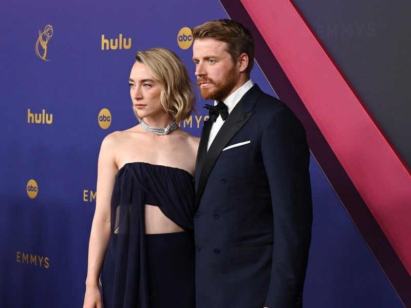 Saoirse Ronan and Jack Lowden Make a Stylish Red Carpet Debut as Newlyweds at the <br> 2024 Emmys