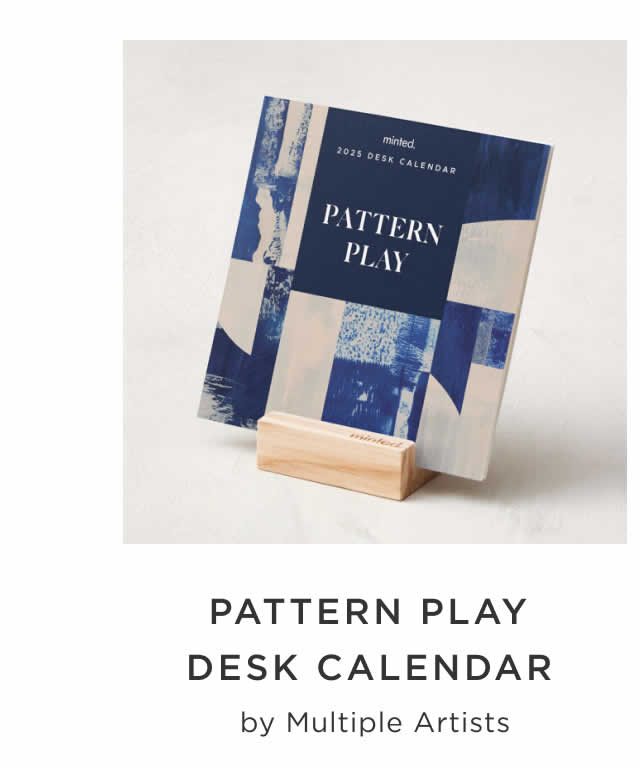 Pattern Play Desk Calendar